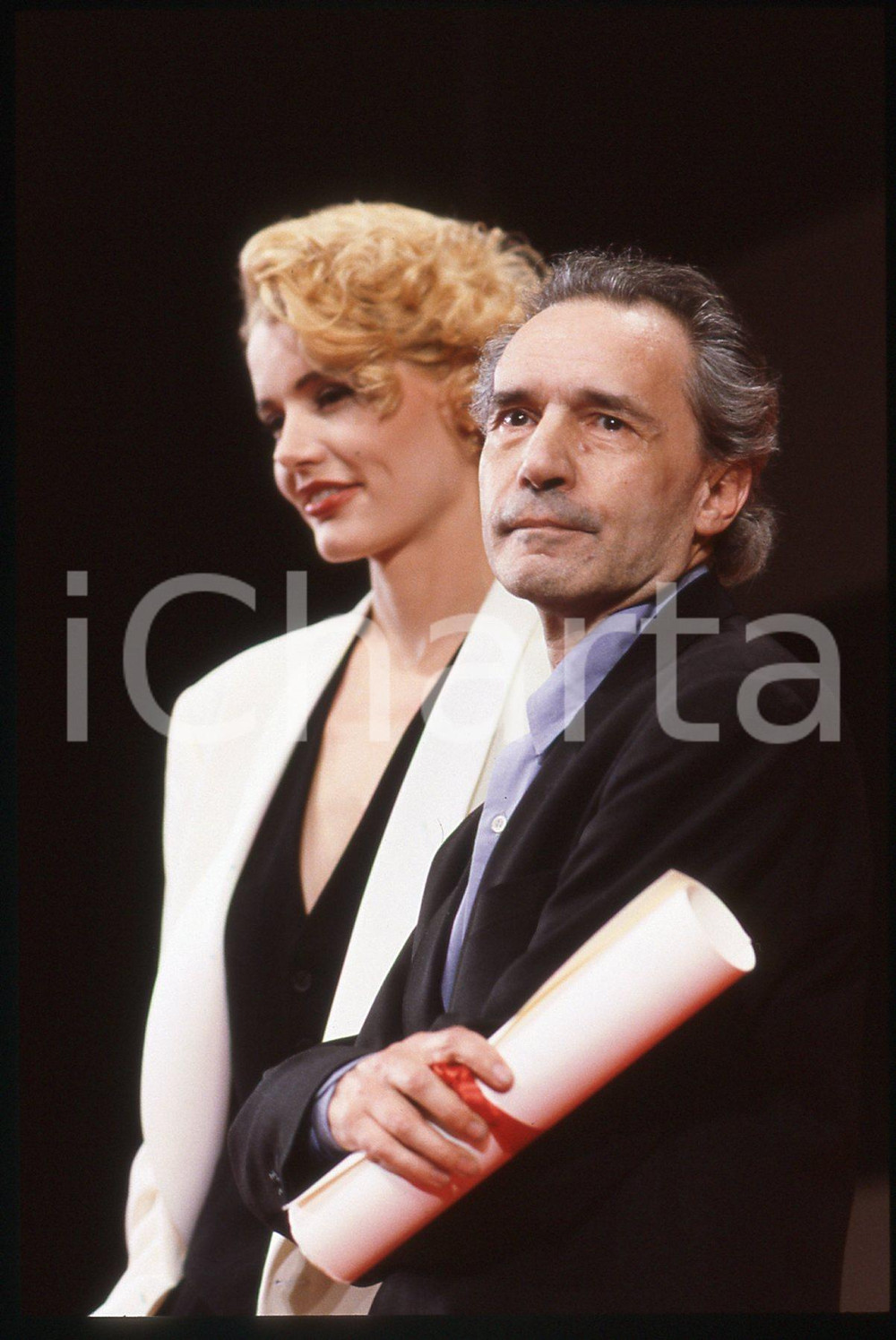 35mm vintage slide* 1991 FESTIVAL DI CANNES Jacques RIVETTE Geena DAVIS (4)