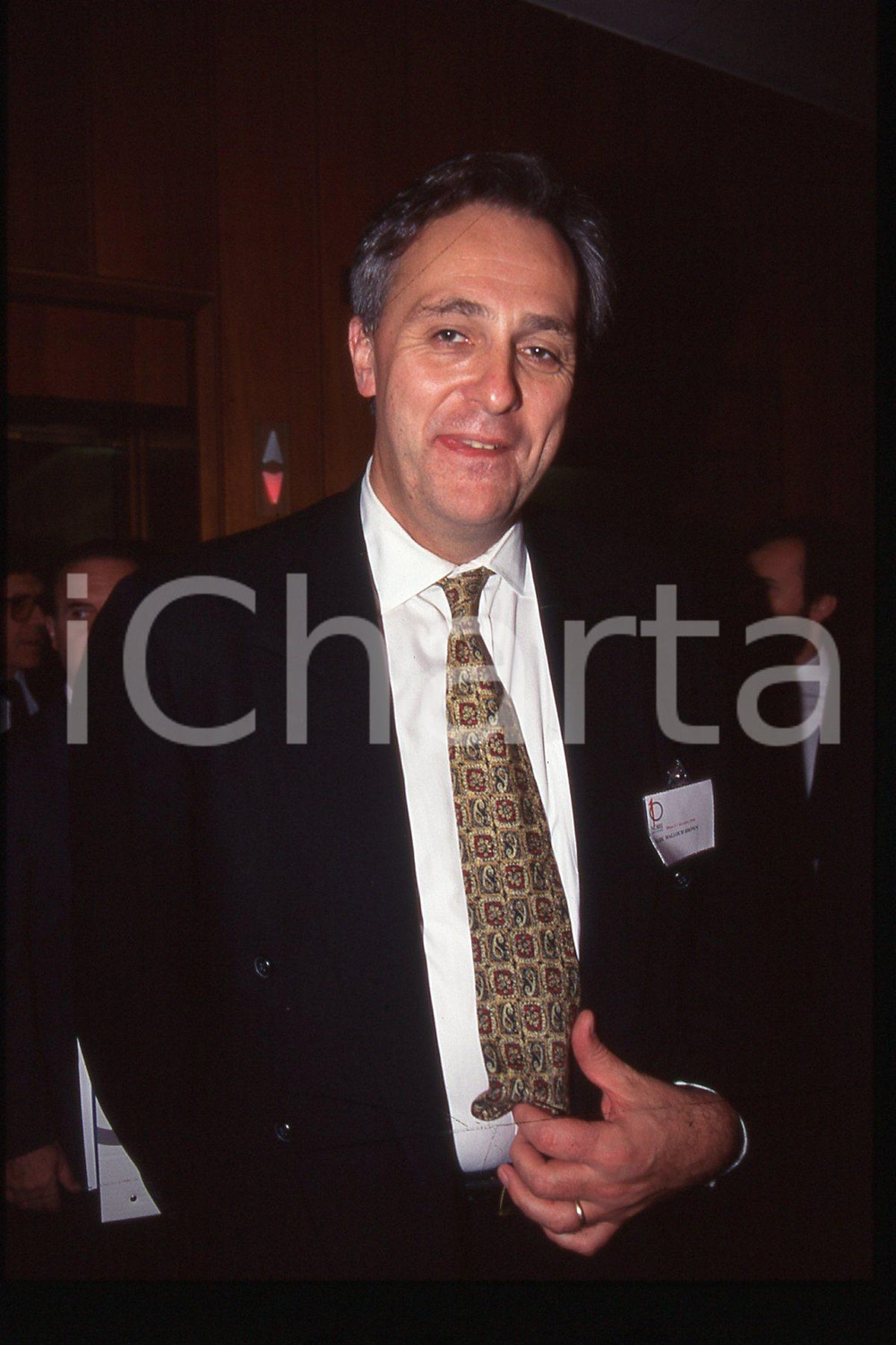 35mm vintage slide* 1994 ca POLITICS Diplomat & consultant Mark Malloch BROWN 3