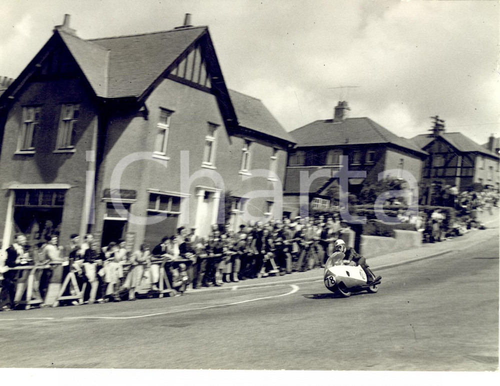 1957 MOTOCICLISMO ISOLA DI MAN Tourist Trophy - Bob McINTYRE vince su GILERA 500
