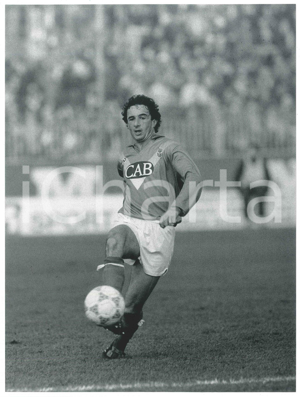 Fotografia d epoca originale 1991 BRESCIA CALCIO Stefano BONOMETTI durante la partita  Foto 17x24 cm 1