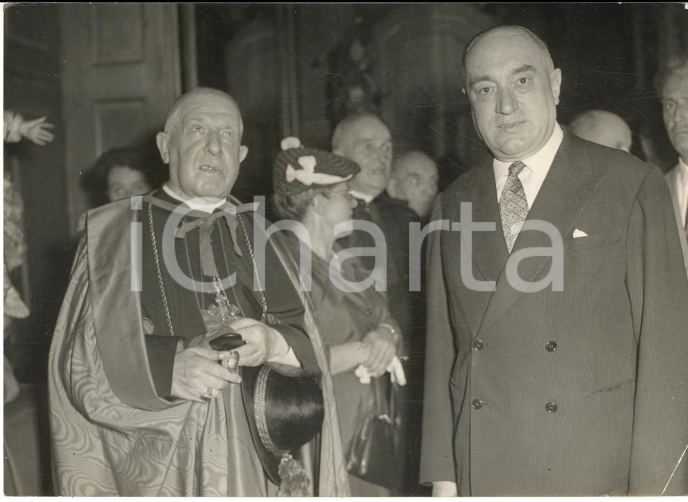 1953 TORINO XIV Congresso Eucaristico - Card. Maurilio FOSSATI Giovanni BOVETTI