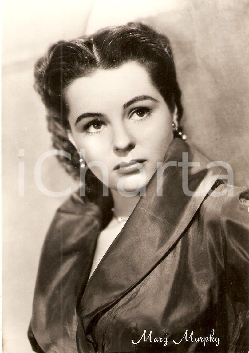 Cartolina originale da collezione 1950 ca CINEMA Actress Maria MURPHY Portrait Cartolina FG NV 1