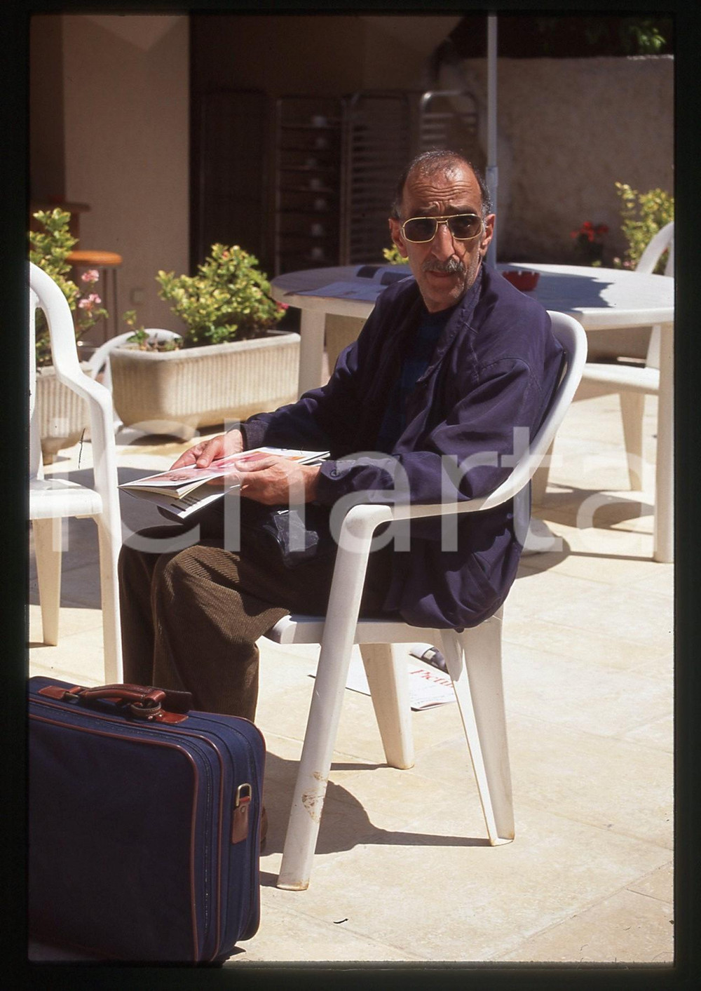 35mm vintage slide* 1999 CANNES João César MONTEIRO - Ritratto del regista (1)