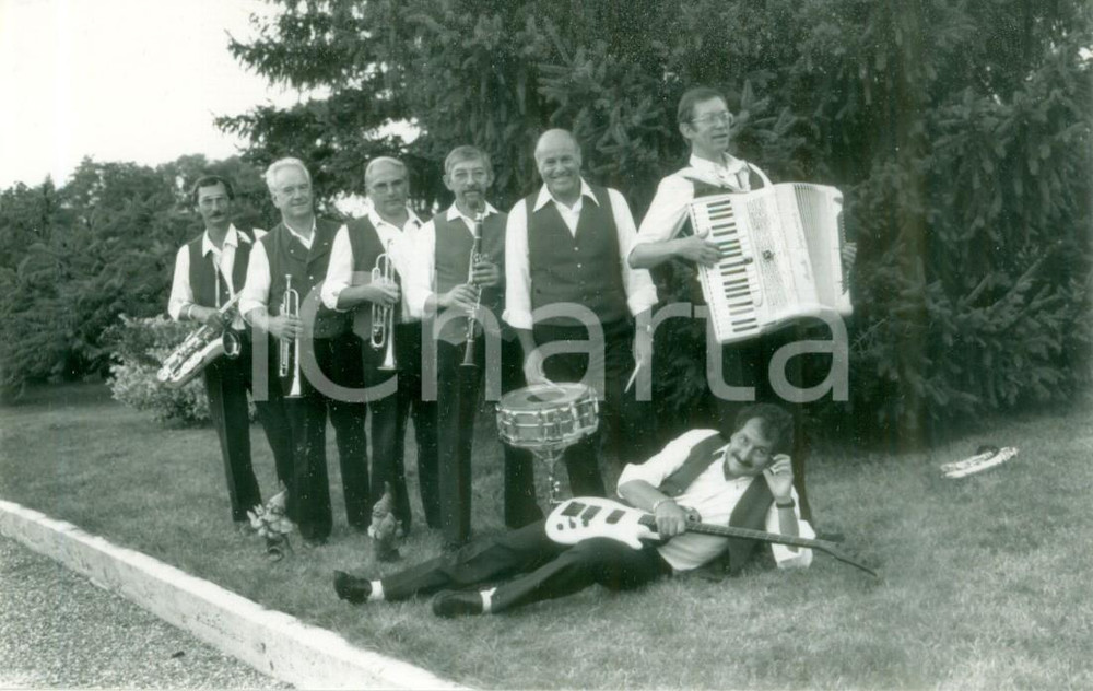 Fotografia d epoca originale 1988 MULHOUSE F Banda musicale alle JournÃ©es d Octobre Fotografia 1