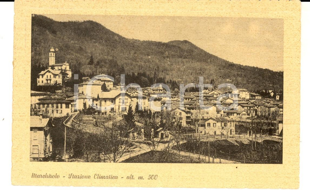 Cartolina originale da collezione 1955 MARCHIROLO Varese Veduta panoramica Cartolina postale FP VG 1