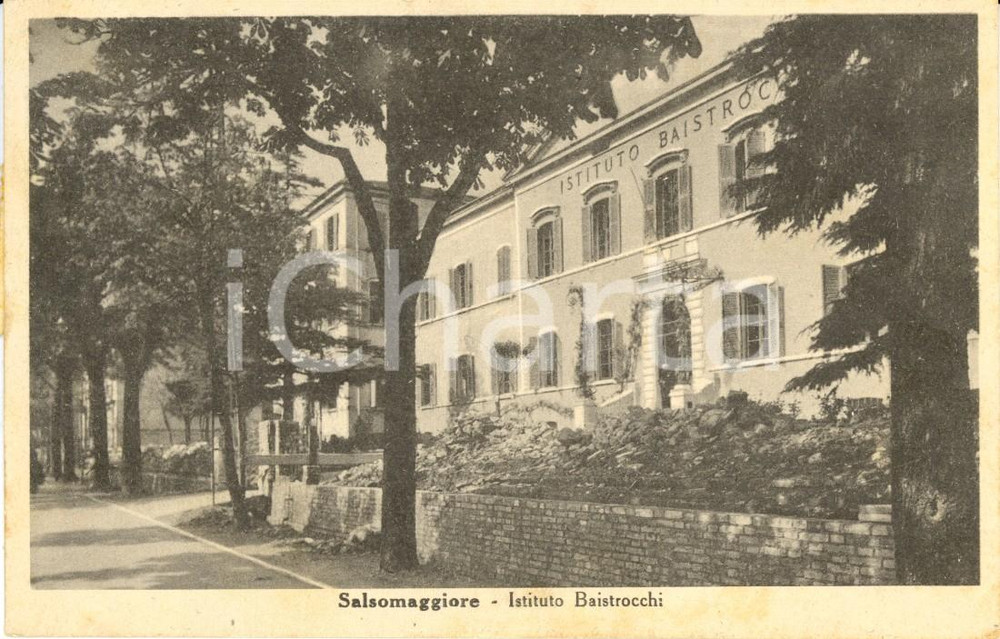 Cartolina originale da collezione 1940 ca SALSOMAGGIORE TERME (PR) Istituto termale BAISTROCCHI *Cartolina FP VG 1