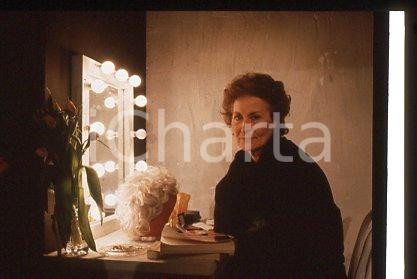 35mm vintage slide* 1990 ca TEATRO "OSSIA" Hélène ROUSSEL attrice francese (4)
