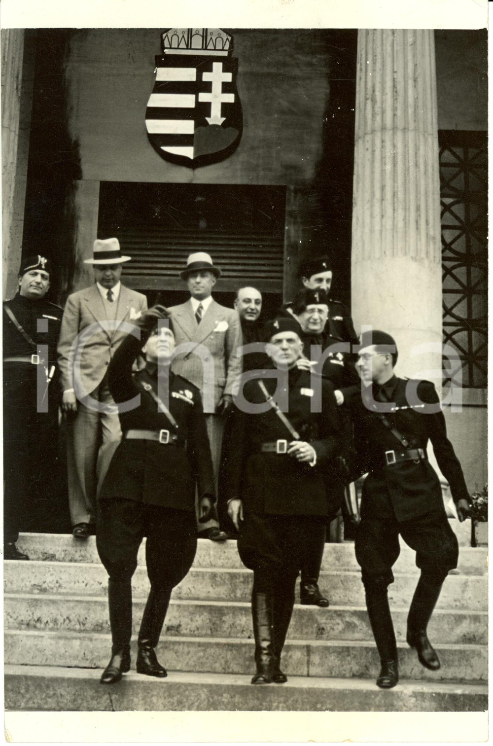 Fotografia d epoca originale 1936 MILANO Fiera Campionaria  Dino ALFIERI in visita Fotografia 1