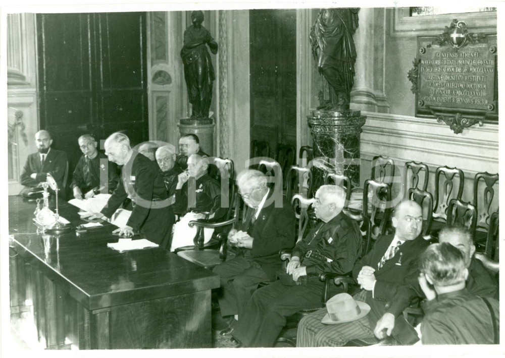 Fotografia d epoca originale 1936 GENOVA Pietro COGLIOLO XI Congresso Naz. Filosofia Fotografia 1