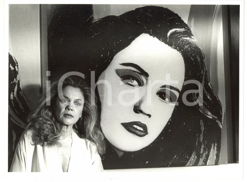 1990 ca CINEMA Ritratto di Valeria MORICONI - Fotografia ARTISTICA 24x18 cm