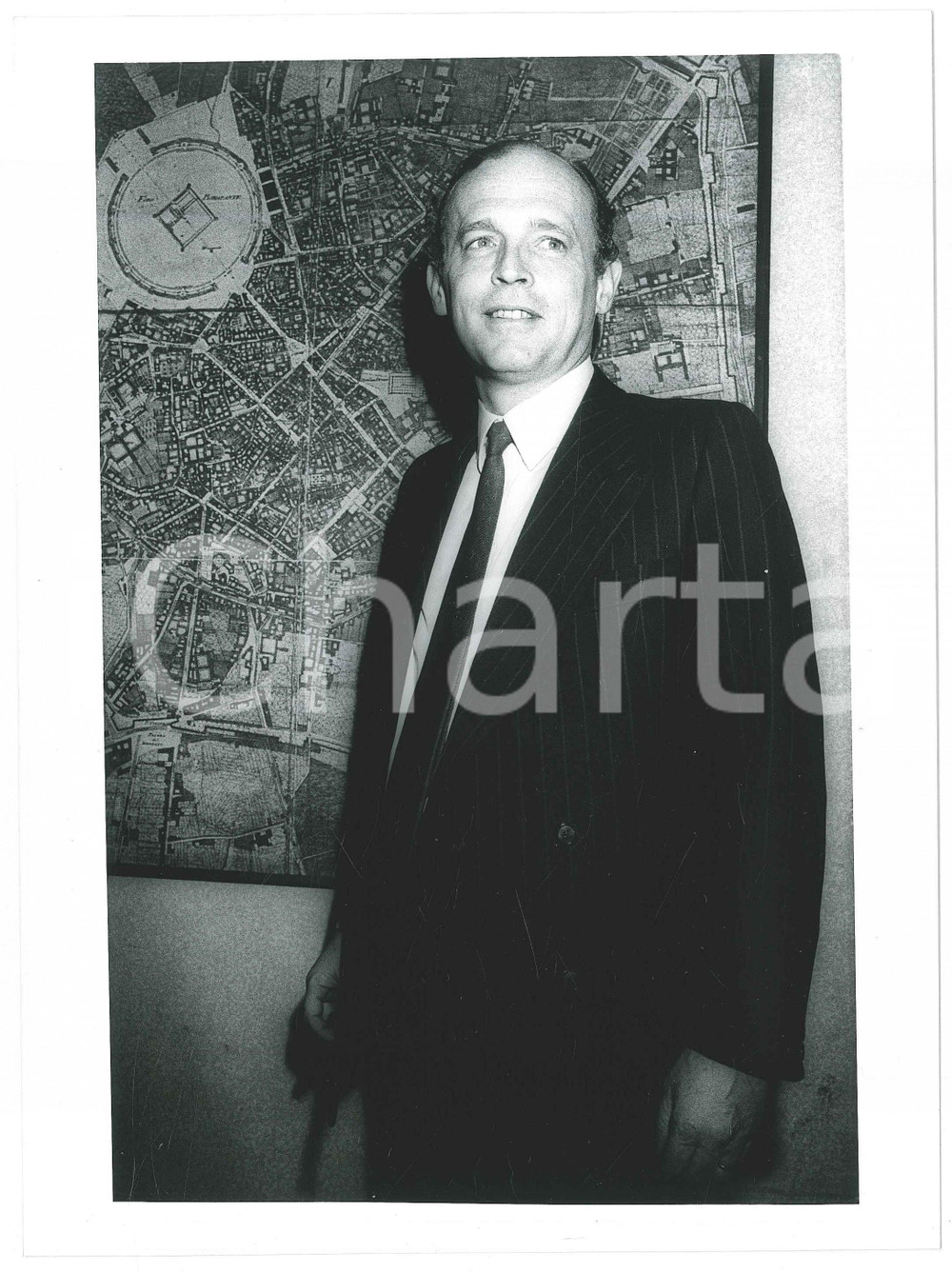 Fotografia d epoca originale 1985 ca MILANO Carlo RADICE FOSSATI Ritratto  Foto 18x24 cm 1 1