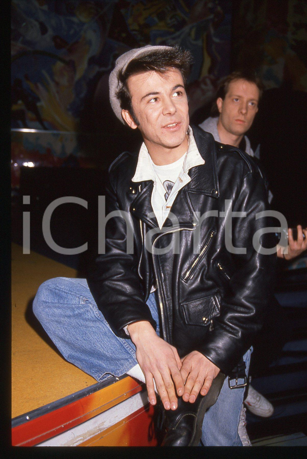 35mm vintage slide* 1988 RAI 1 DISCORING Charlie MARCHINO "CHARLIE" Ritratto 13