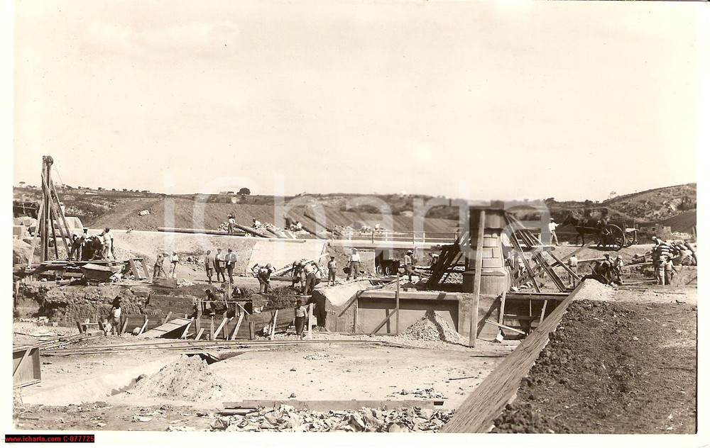 Fotografia d epoca originale 1935 Trapani Consorzio Bonifica Delia Nivolelli Foto 1