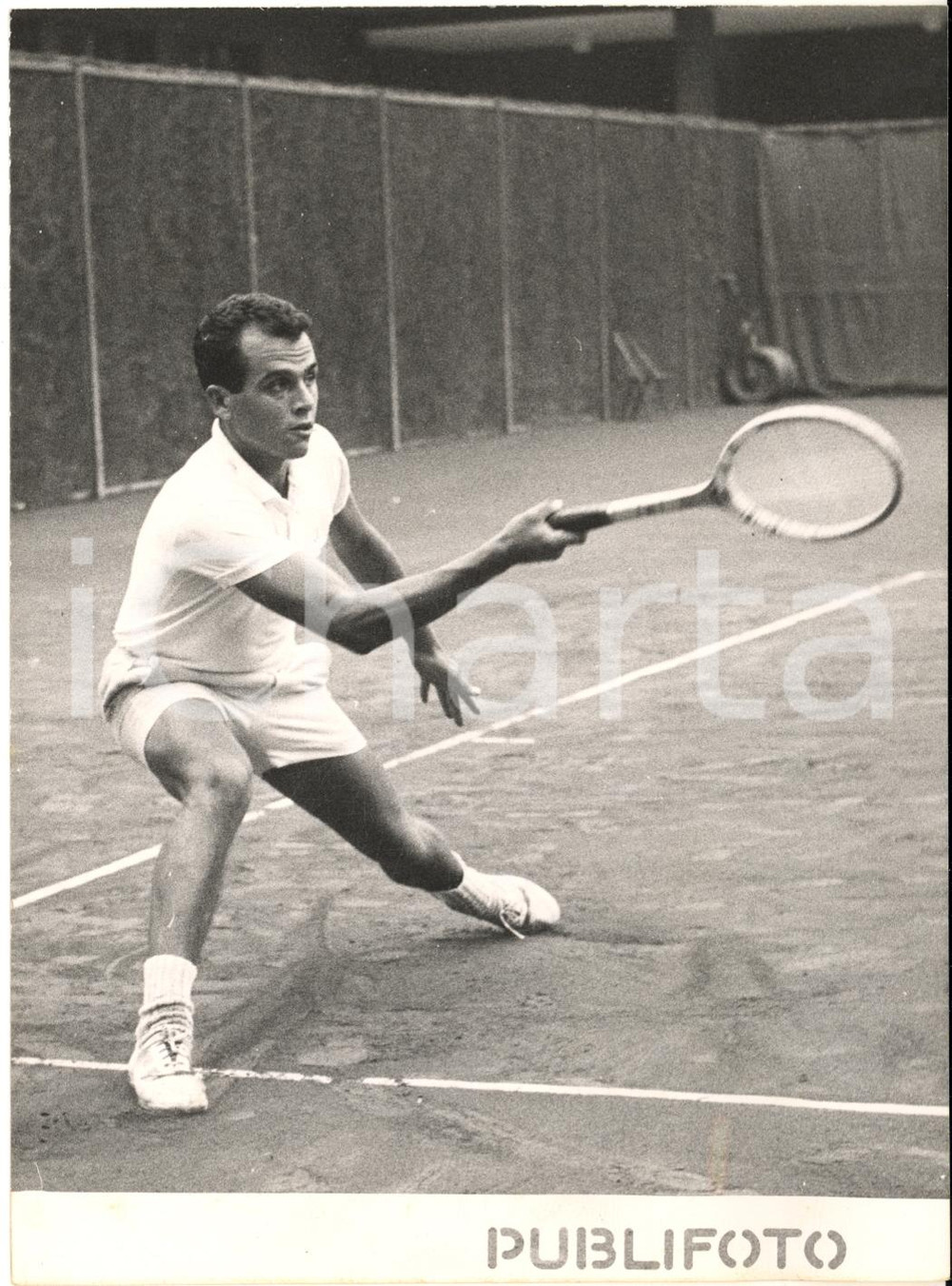 1955 ROMA Campionati Nazionali TENNIS - Giorgio FACHINI in campo *Foto