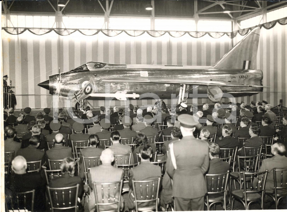 1958 FARNBOROUGH Presentation of the new jet fighter LIGHTNING *Photo 20x15 cm