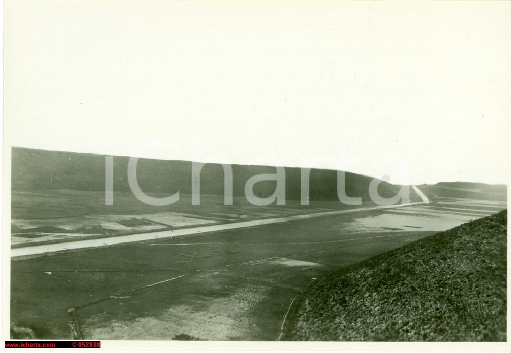Fotografia d epoca originale 1930 circa MONTONA CROAZIA Il fiume QUIETO bonificato 1