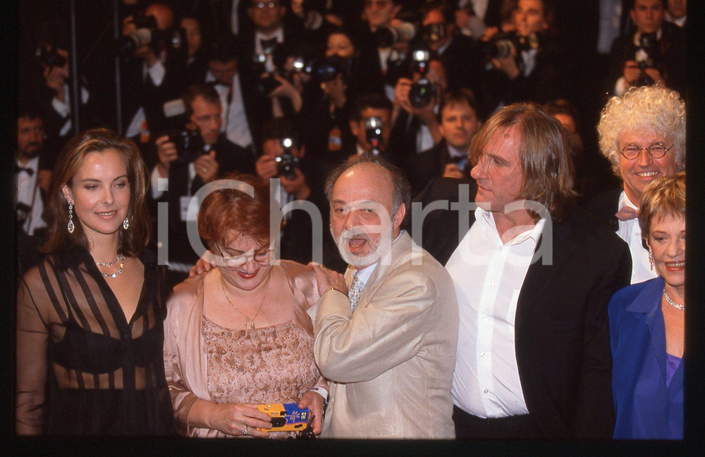 35mm vintage slide* 1998 CANNES Gérard DEPARDIEU Carole BOUQUET Claude BERRI (2)
