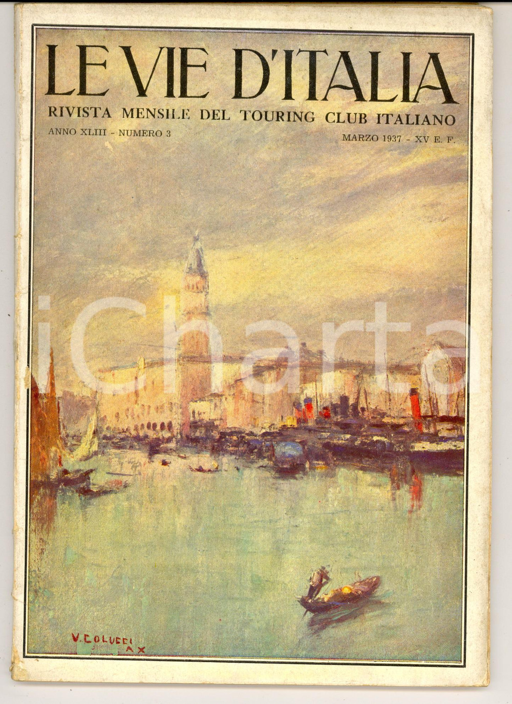 Giornale, rivista storica 1937 LE VIE D ITALIA TCI Mostra del Tintoretto a Ca  Pesaro Anno XLIII nÂ°3 1