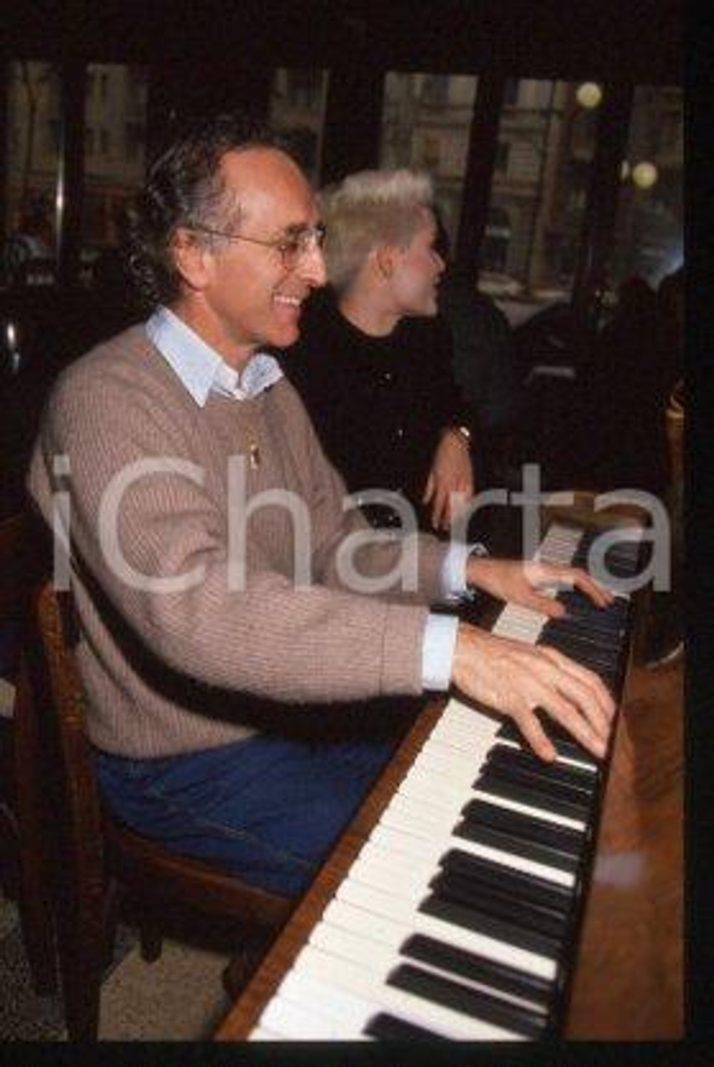 35mm vintage slide* 1990 ca MILAN Italian film director Ruggero DEODATO (16)