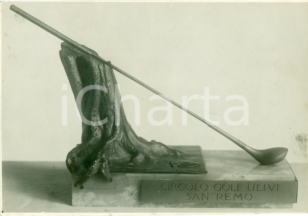 Fotografia d epoca originale 1939 SANREMO IM Circolo golf ULIVI Bastone d oro Campionati FOTO COEVA PREMIO 1