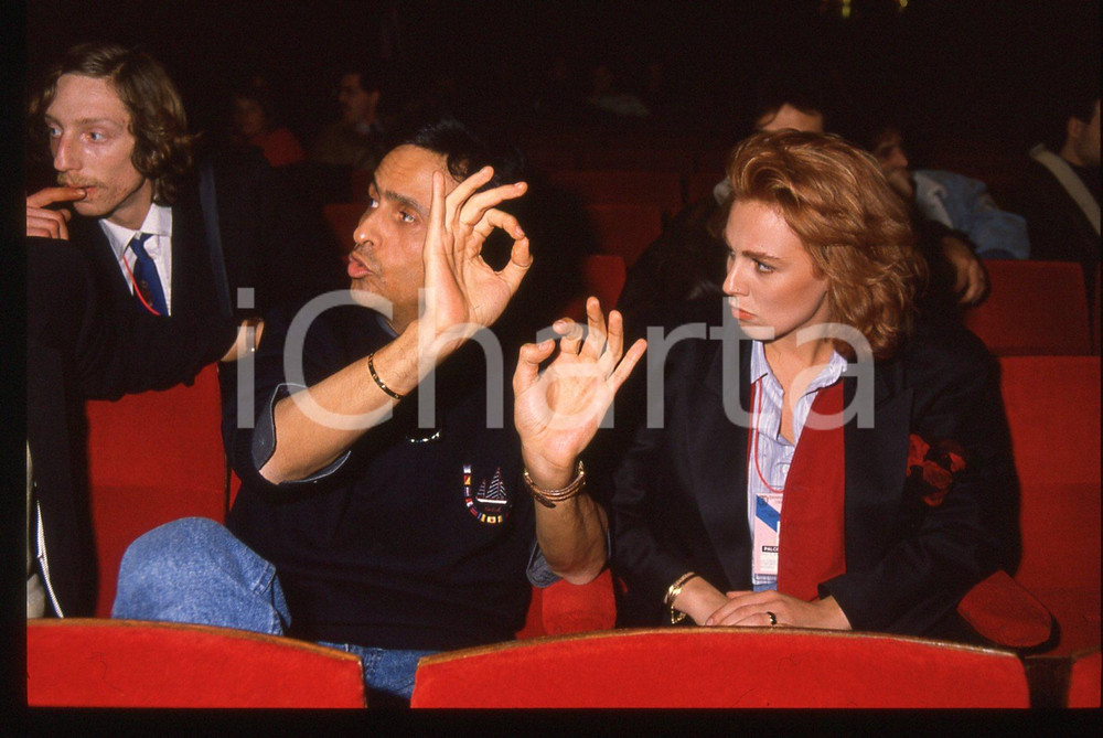 35mm vintage slide* 1989 FESTIVAL SANREMO - Stefania LA FAUCI e Gigi SABANI (7)