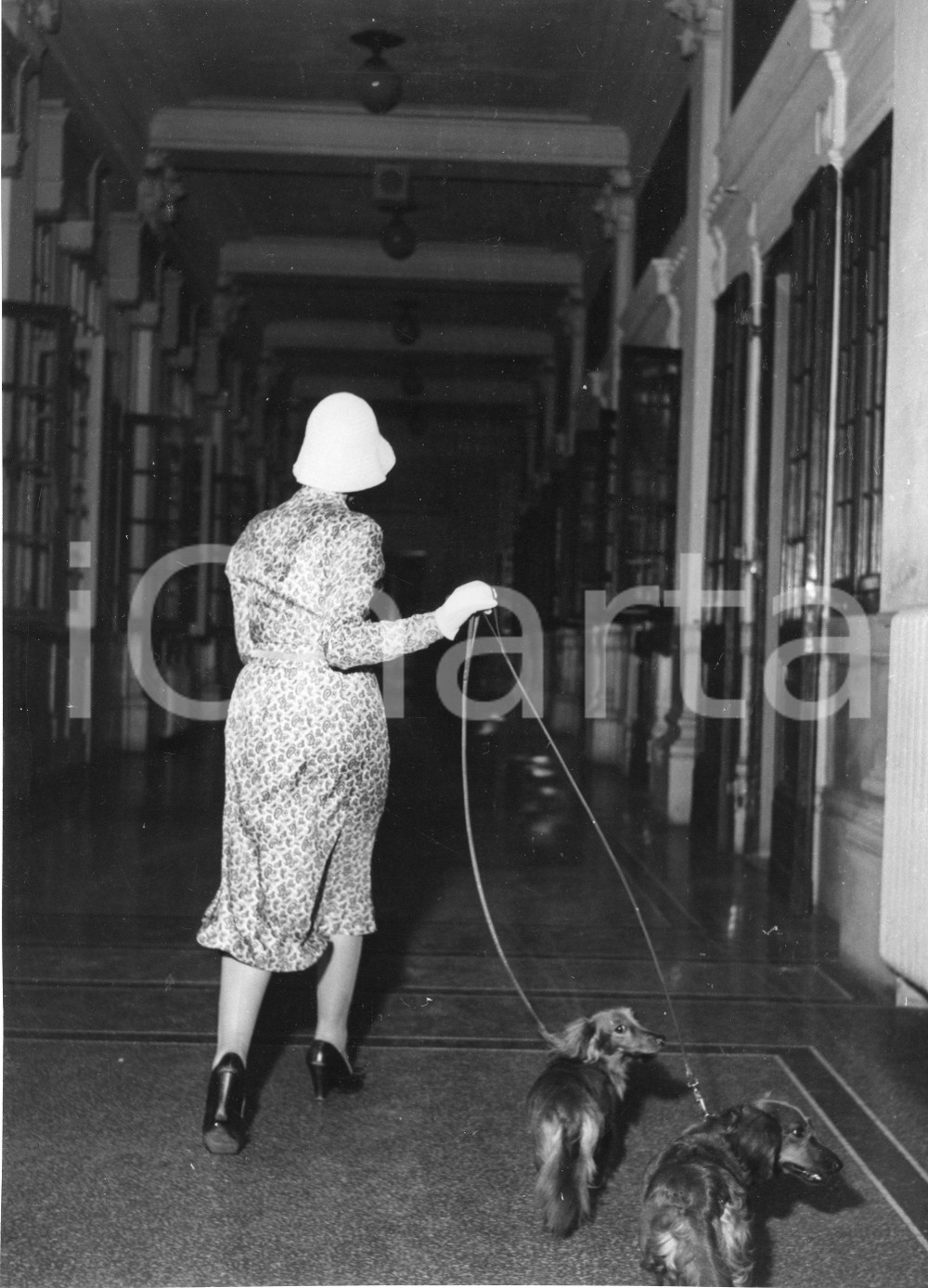 1955 GENOVA Attrice Luise RAINER alla stazione marittima con i suoi cani *Foto 1955Fotografia vintage rara d'epoca.Timbro archivio Publifoto Genova al verso.FORMATO: 18x24 cm CONDIZIONI: FAIR (increspature al lato inferiore e minimi difetti di stampa)ICHARTA mette in vendita le stampe vintage della collezione Publifoto Genova, per la maggior parte inedita o in tiratura di pochi esemplari. Si tratta di un'ottima opportunit&agrave; di investimento per i collezionisti di fotografie d'epoca.    originale e autentica 1