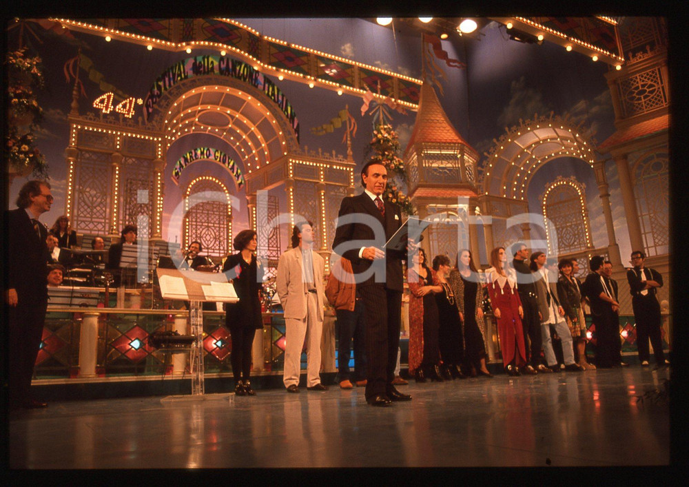 35mm vintage slide* 1994 FESTIVAL SANREMO - Pippo BAUDO (4)