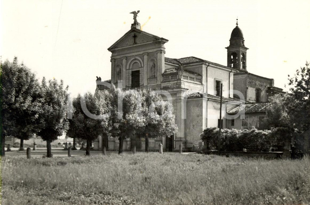 Cartolina originale da collezione 1957 ROTTOFRENO PC Chiesa SAN NICOLA a SAN NICOLO  A TREBBIA Cartolina VG 1