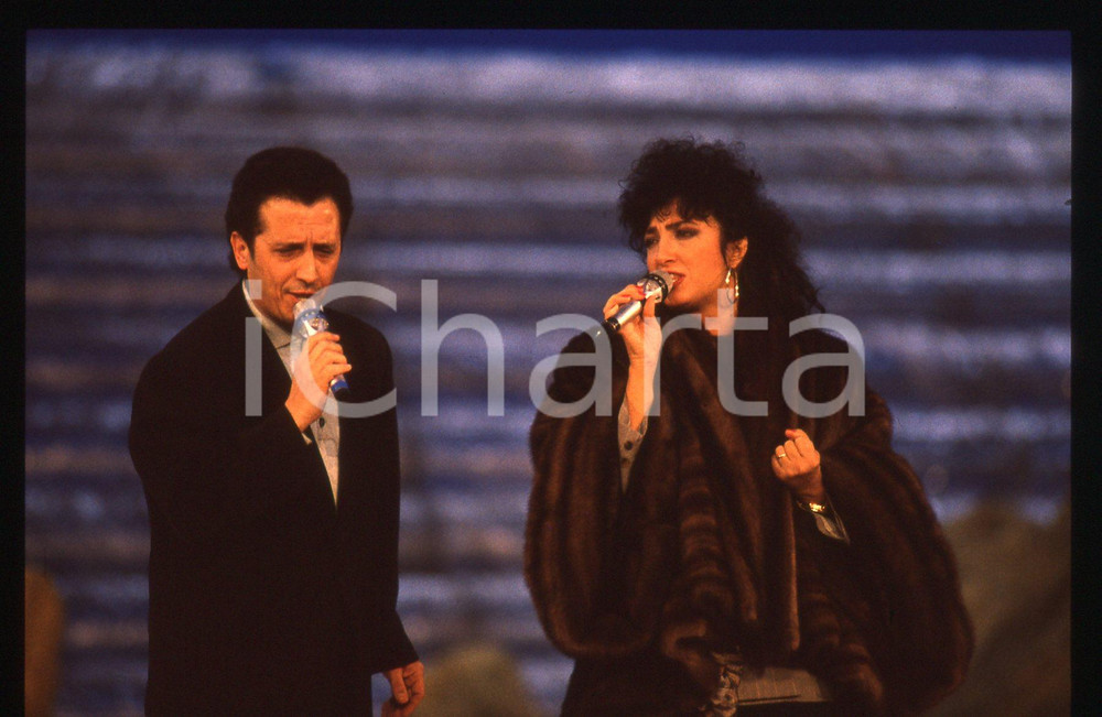 35mm vintage slide* 1990 FESTIVAL DI SANREMO Gianni e Marcella BELLA Ritratto 8