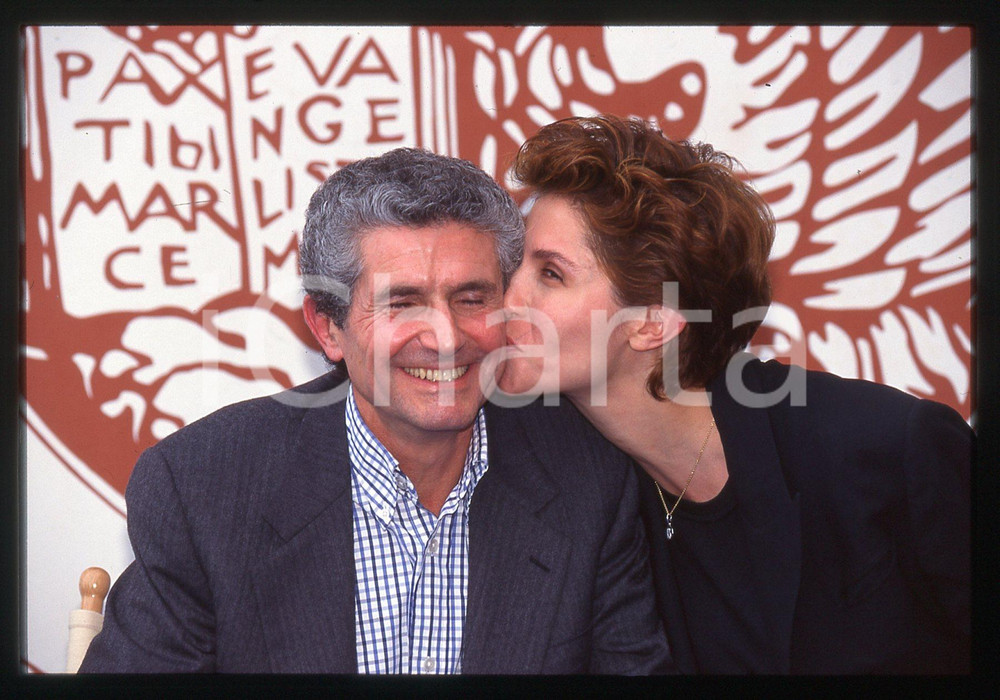 35mm vintage slide*1996 FESTIVAL DI VENEZIA Alessandra MARTINES e Claude LELOUCH