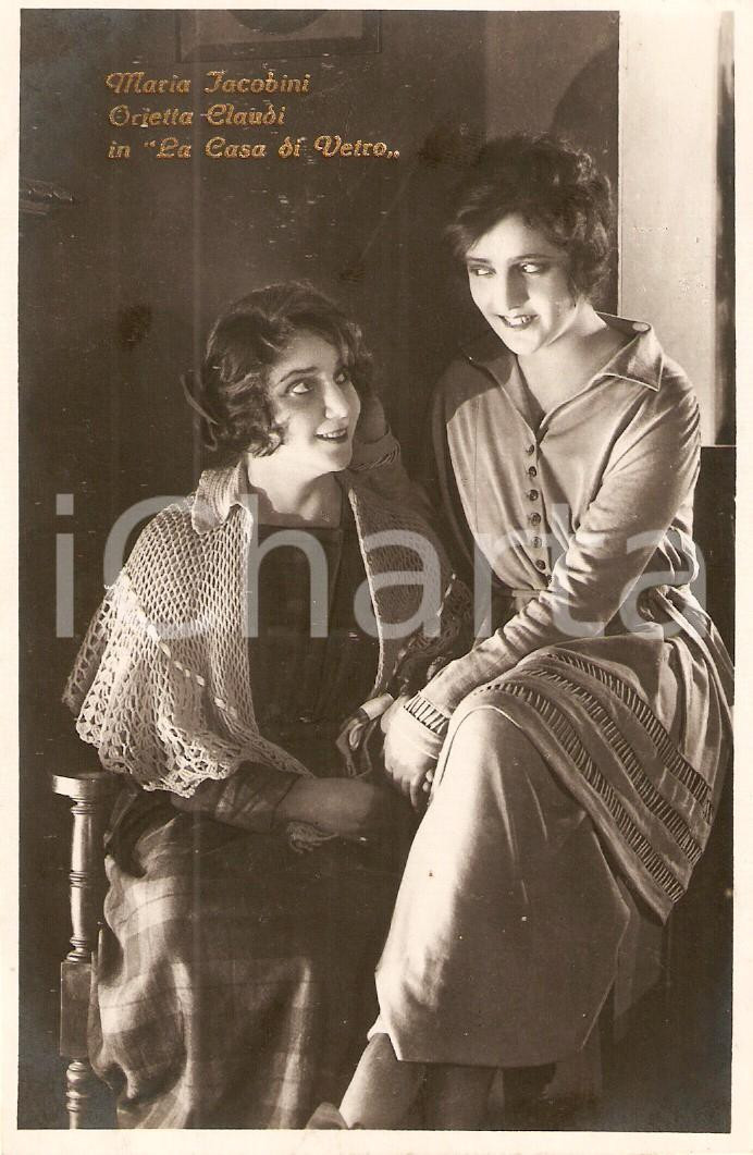 Cartolina originale da collezione 1920 CASA DI VETRO Maria JACOBINI Orietta CLAUDI Film Gennaro RIGHELLI Cartolina 1
