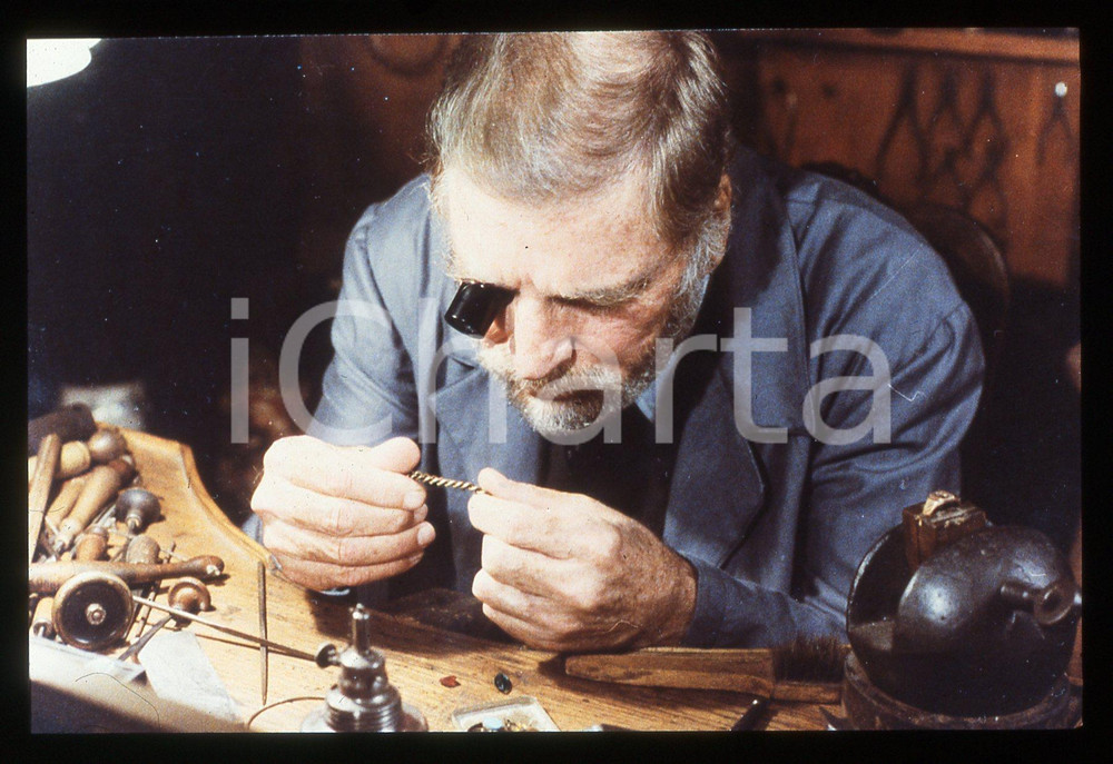 35mm vintage slide*1988 LA BOTTEGA DELL'OREFICE Burt LANCASTER Scena del film 13