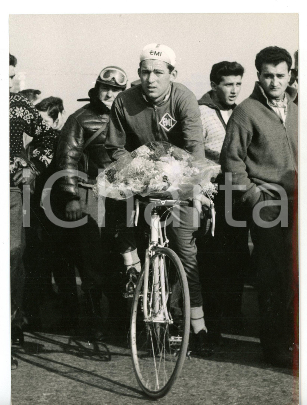 1959 NIZZA CICLISMO Squadra EMI - Aldo MOSER in allenamento *Foto 13x18 cm
