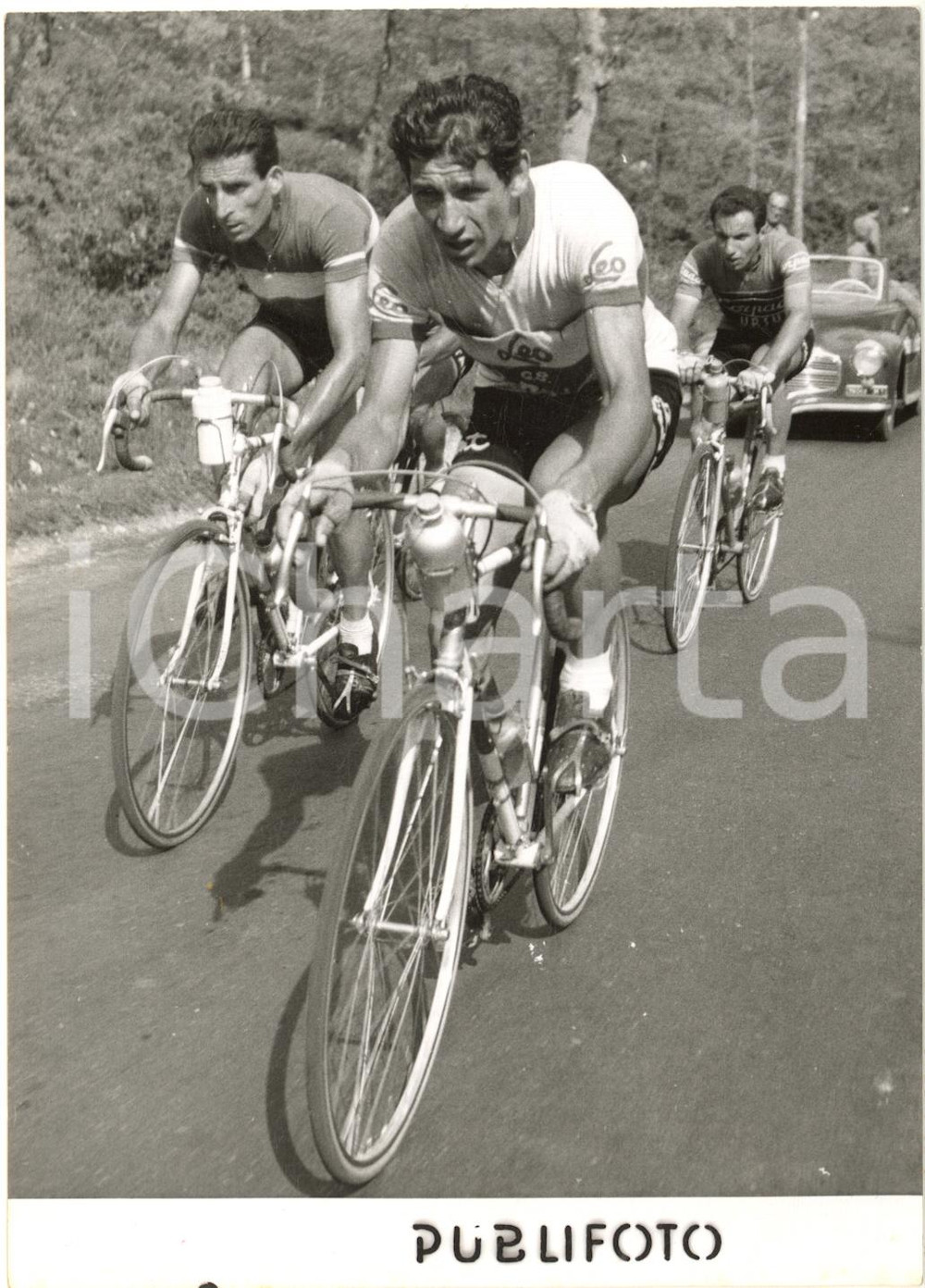 1955 CICLISMO GIRO D'ITALIA Raphael GEMINIANI Gastone NENCINI Nino DEFILIPPIS
