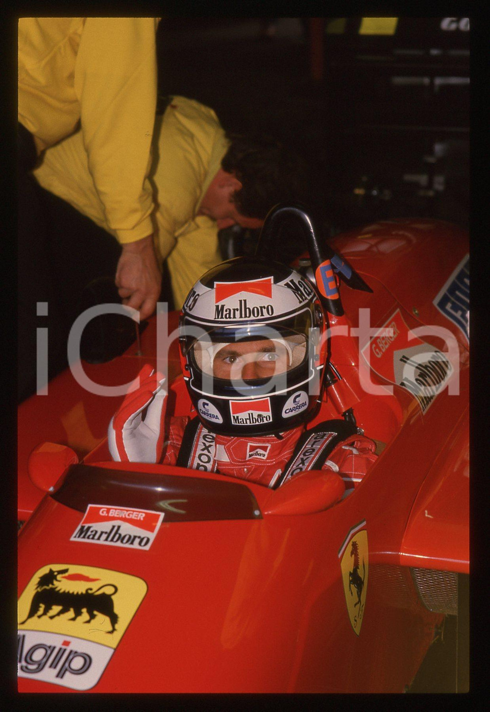 35mm vintage slide* 1988 GP SAN MARINO Gerhard BERGER FERRARI F1-87/88C ai box 5