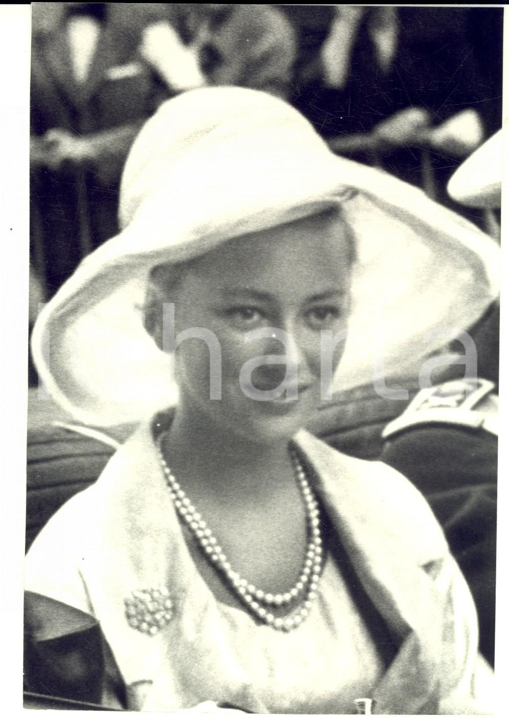 Fotografia d epoca originale 1960 ca BRUXELLES Principessa Paola RUFFO con cappello bianco Foto 12x17 1