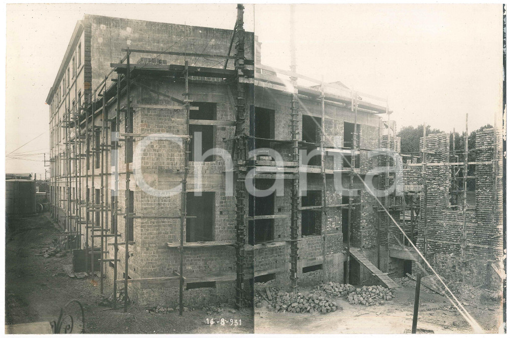 Fotografia d epoca originale 1931 NAPOLI Cantiere centrale termica ENTE AUTONOMO VOLTURNO Foto panoramica 2 1