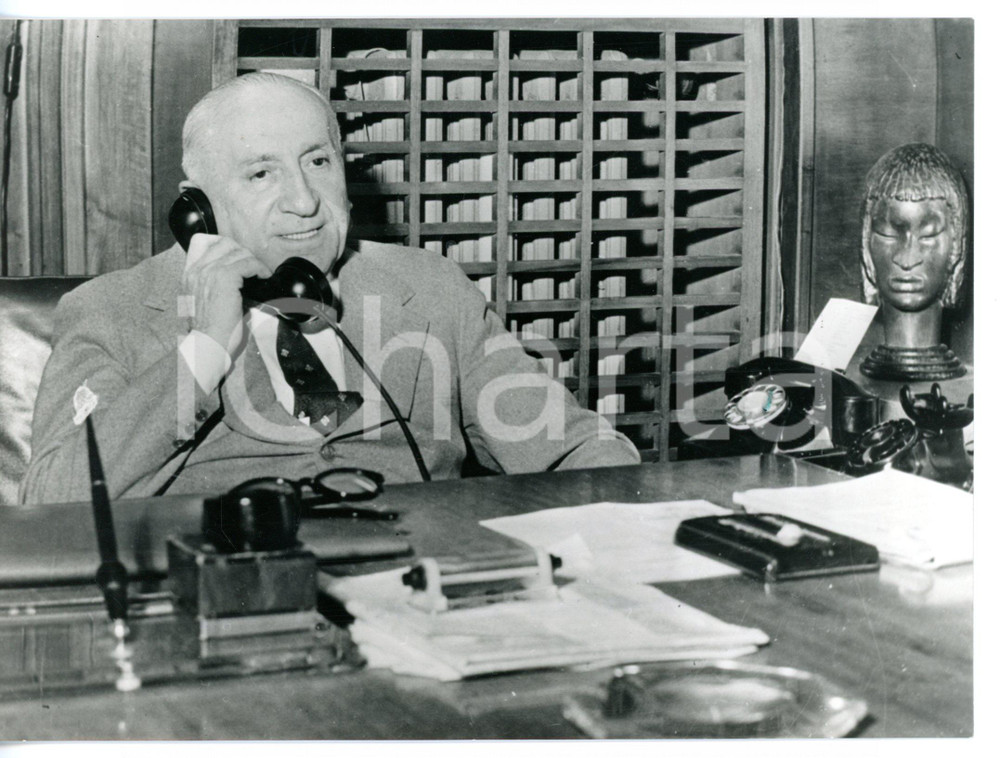 1964 BOLOGNA CALCIO Presidente Renato DALL'ARA nel suo ufficio *Foto 18x13 cm