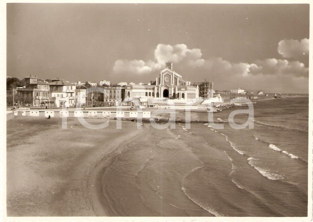 Cartolina originale da collezione 1955 ca NETTUNO RM Santuario Nostra Signora Grazie Maria GORETTI Foto seriale 1