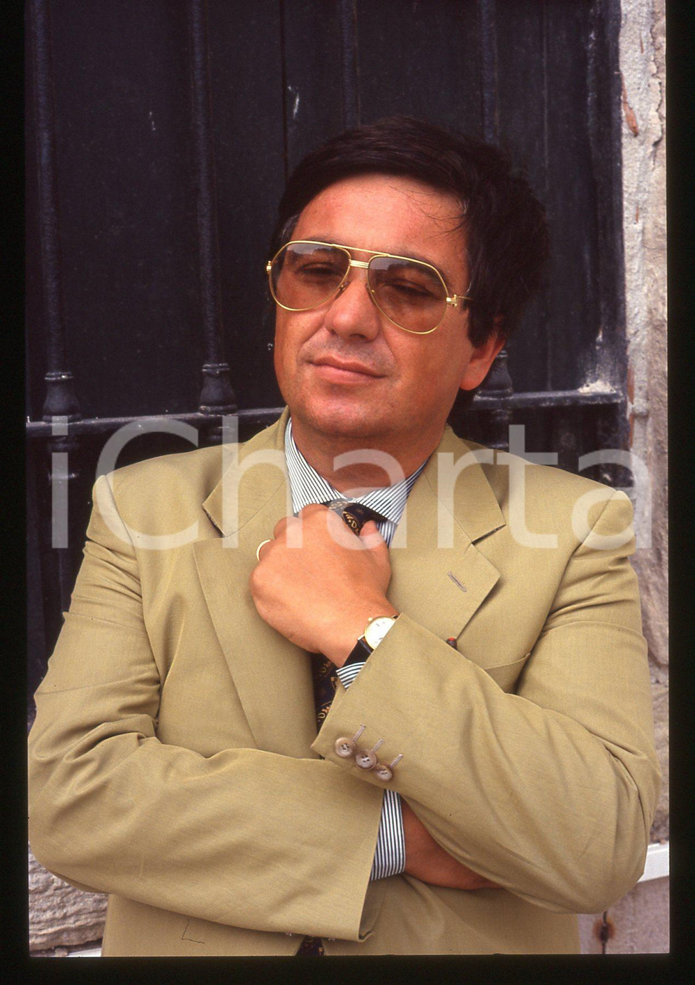 35mm vintage slide* 1991 VENEZIA Renato MINORE ritratto dello scrittore (3)