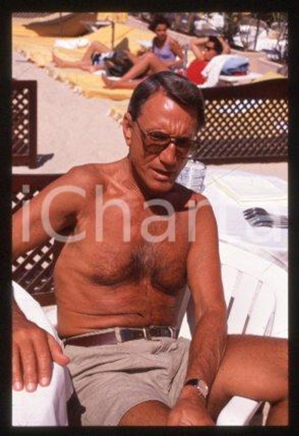 35mm vintage slide* 1989 ca CANNES an American actor Roy SCHEIDER (18)