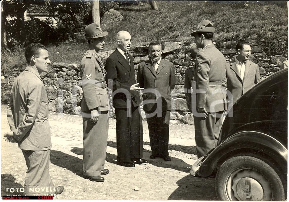 Fotografia d epoca originale 1952 CEPPO MORELLI VB Cerimonia alpina  photo 1