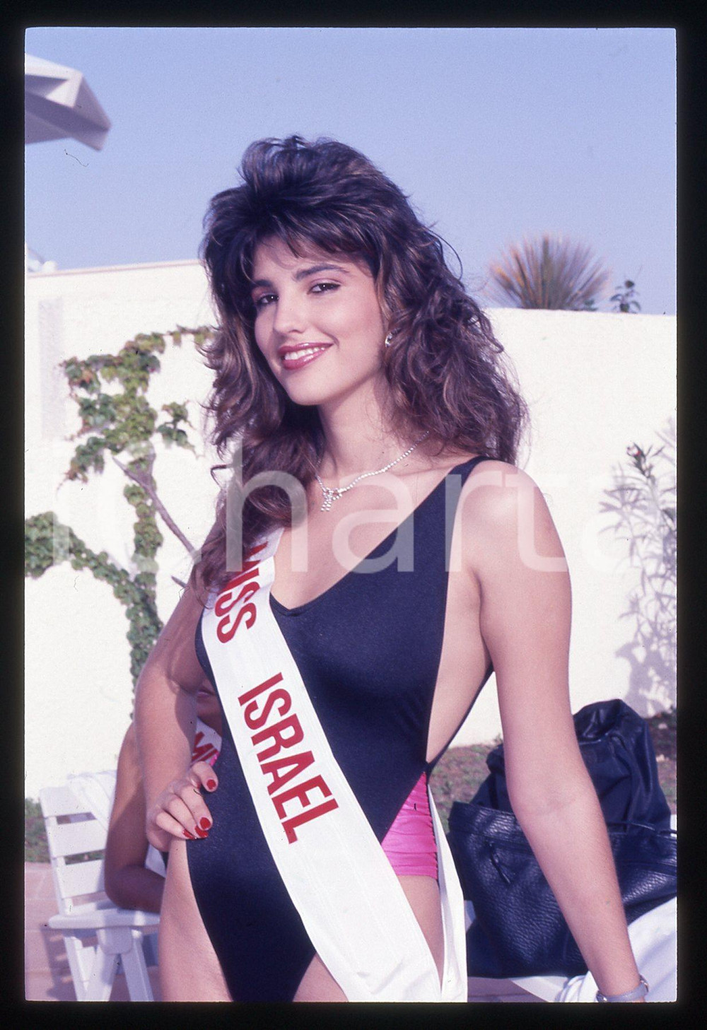 35mm vintage slide* 1988 RAGUSA - MISS EUROPA Limor MAGEN Ritratto Miss Israele