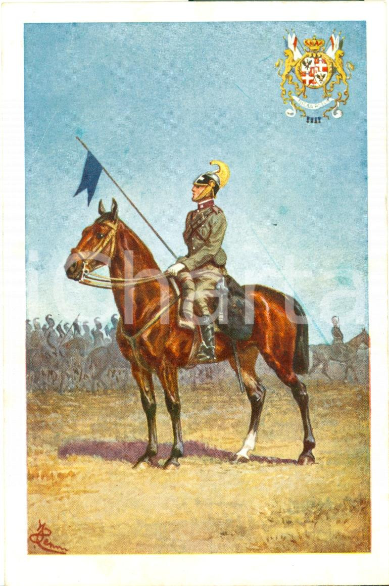 Cartolina originale da collezione 1930 ca NIZZA CAVALLERIA Cartolina Illustrata CENNI FP NV 1