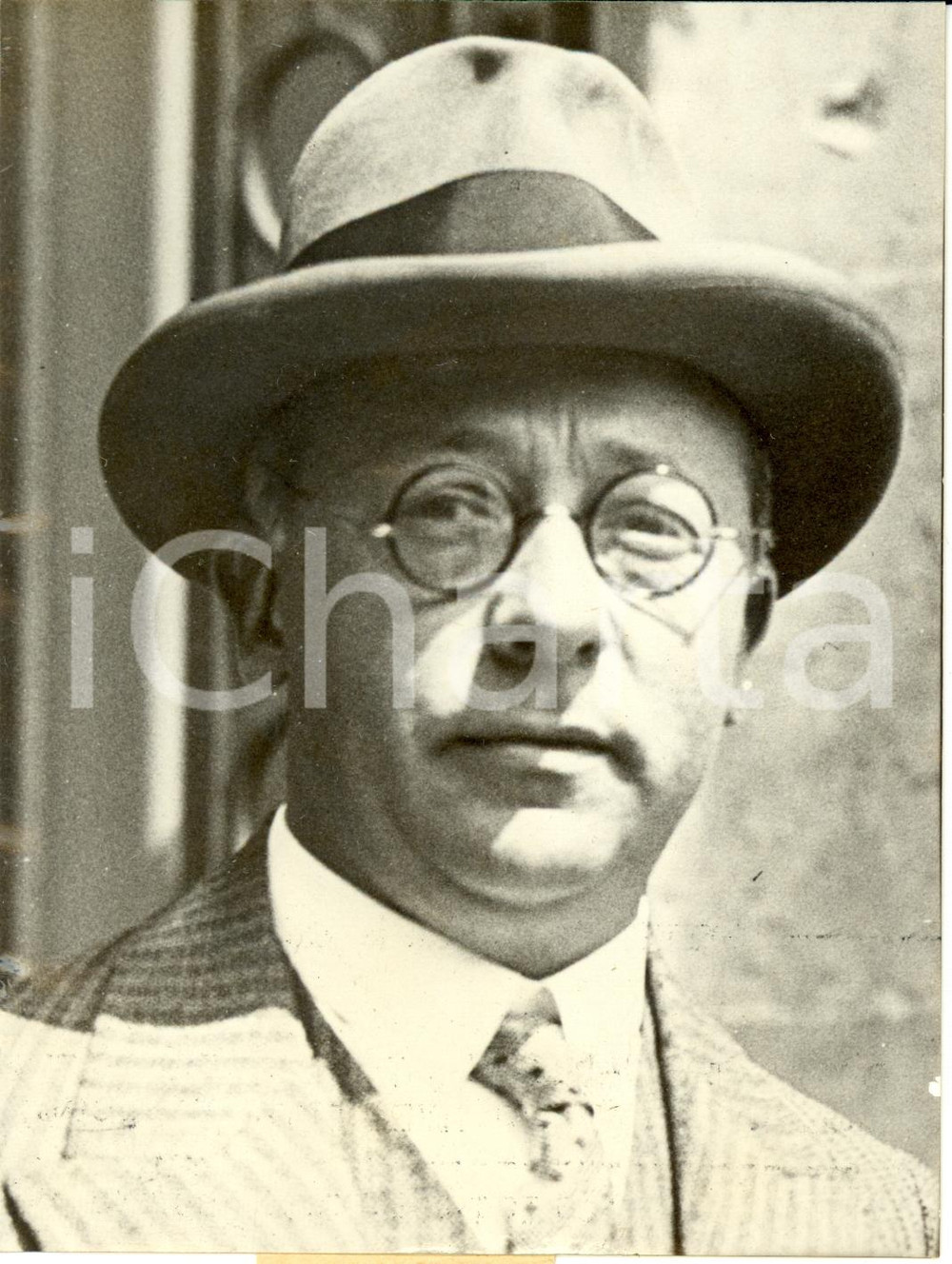 Fotografia d epoca originale 1931 BRUXELLES Monsieur PETIJEAN con portafoglio scienze e arti Fotografia 1