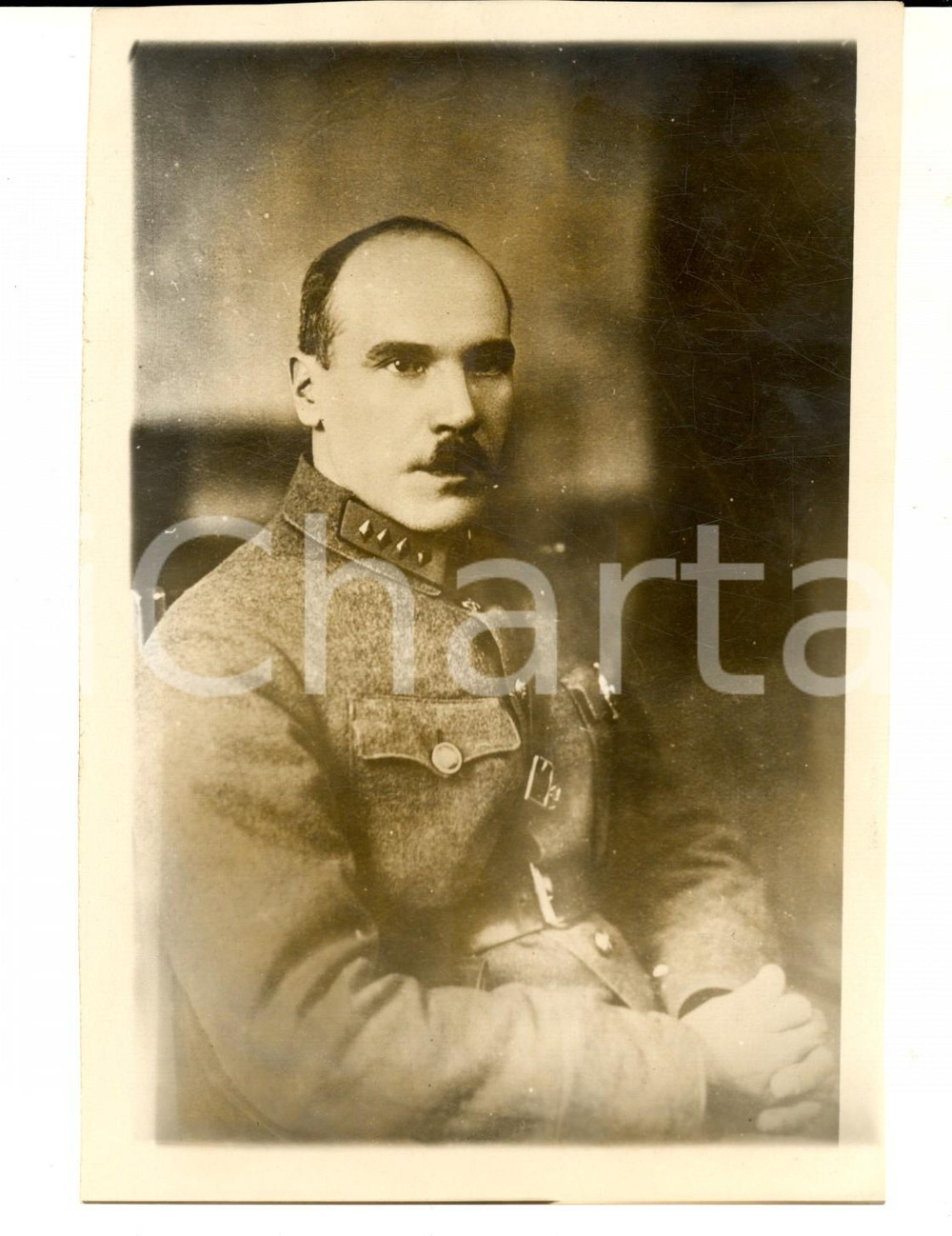 Fotografia d epoca originale 1932 Conferenza di GINEVRA  Ritratto di PUGACHEV Stato Maggiore RUSSIA Foto 1