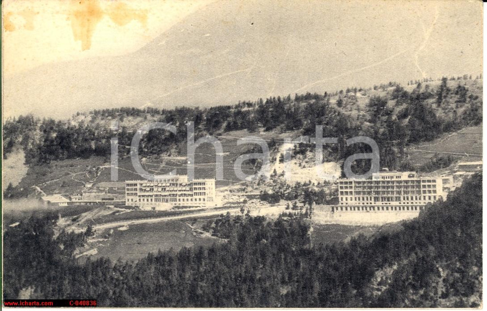 Cartolina originale da collezione 1951 Pracatinat Fenestrelle  Sanatorio Agnelli 1