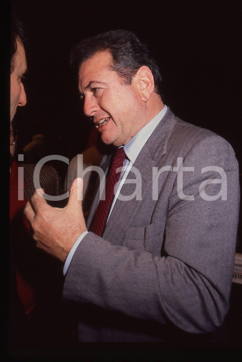 35mm vintage slide* 1991 RIMINI Adalberto MINUCCI al XX congresso PCI (7)