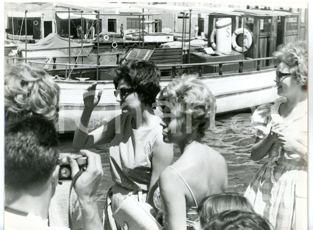 1961 PORTOFINO Principessa SORAYA in vacanza *Foto VINTAGE 24x18 cm