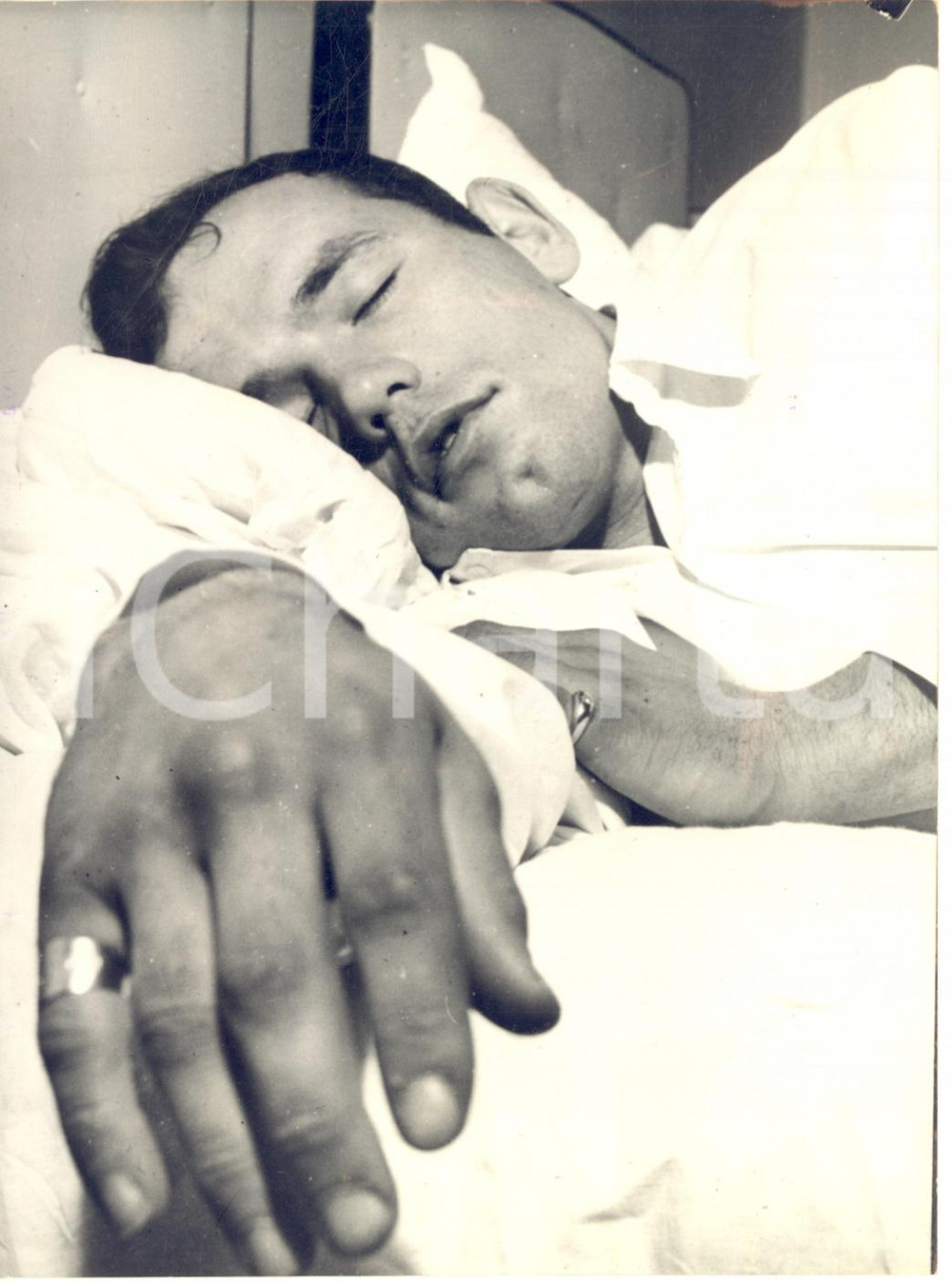 1959 BOXE Il pugile Ingemar JOHANSSON e il suo temibile destro - Foto 13x18